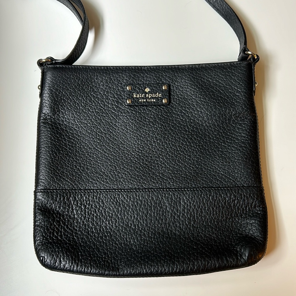 Kate Spade Black Leather Crossbody Purse